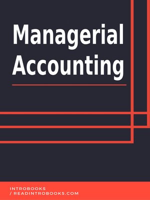 cover image of Managerial Accounting